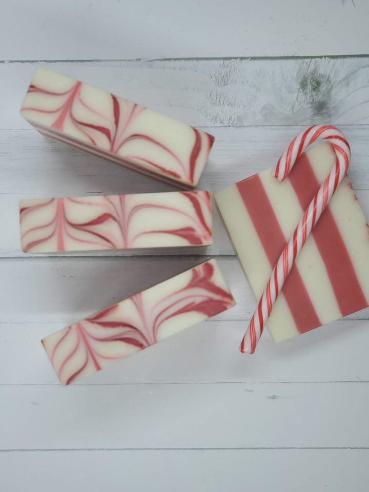 Candy Cane Soap Bar.