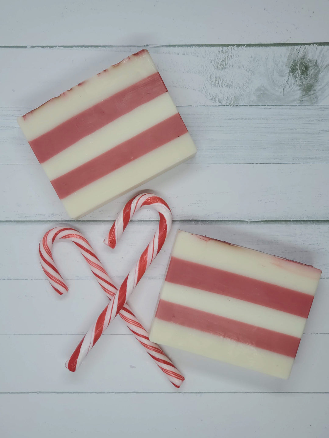 Candy Cane Soap Bar.