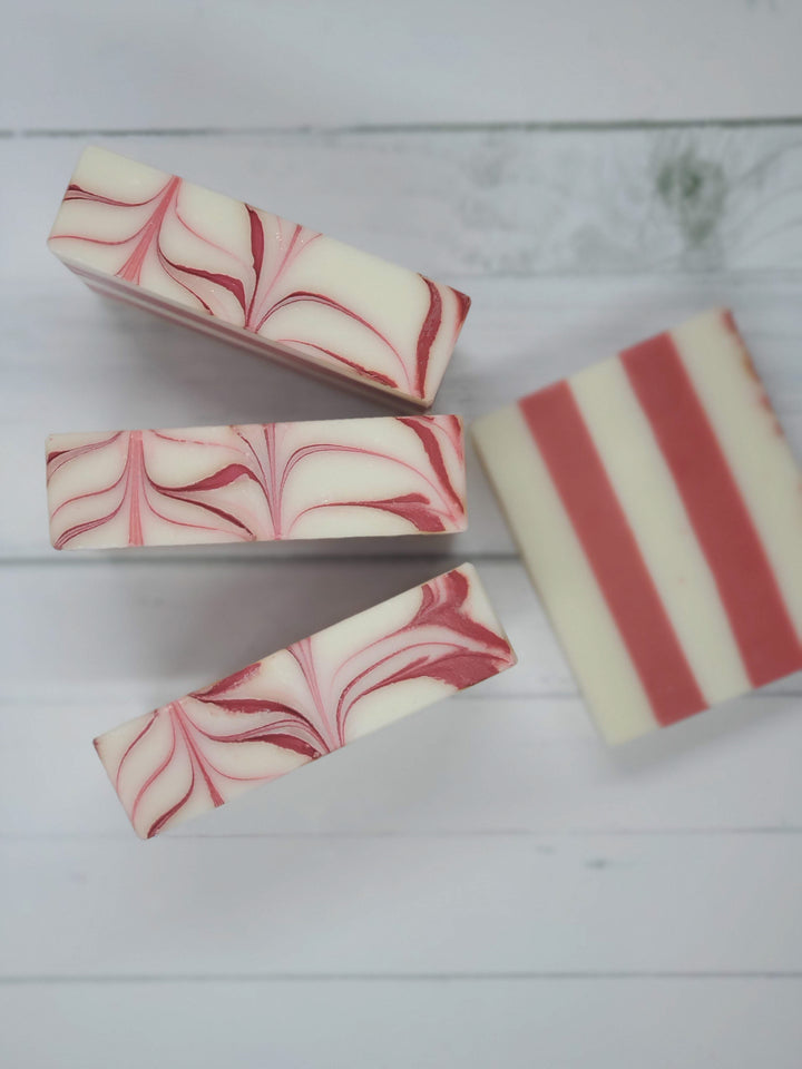 Candy Cane Soap Bar.